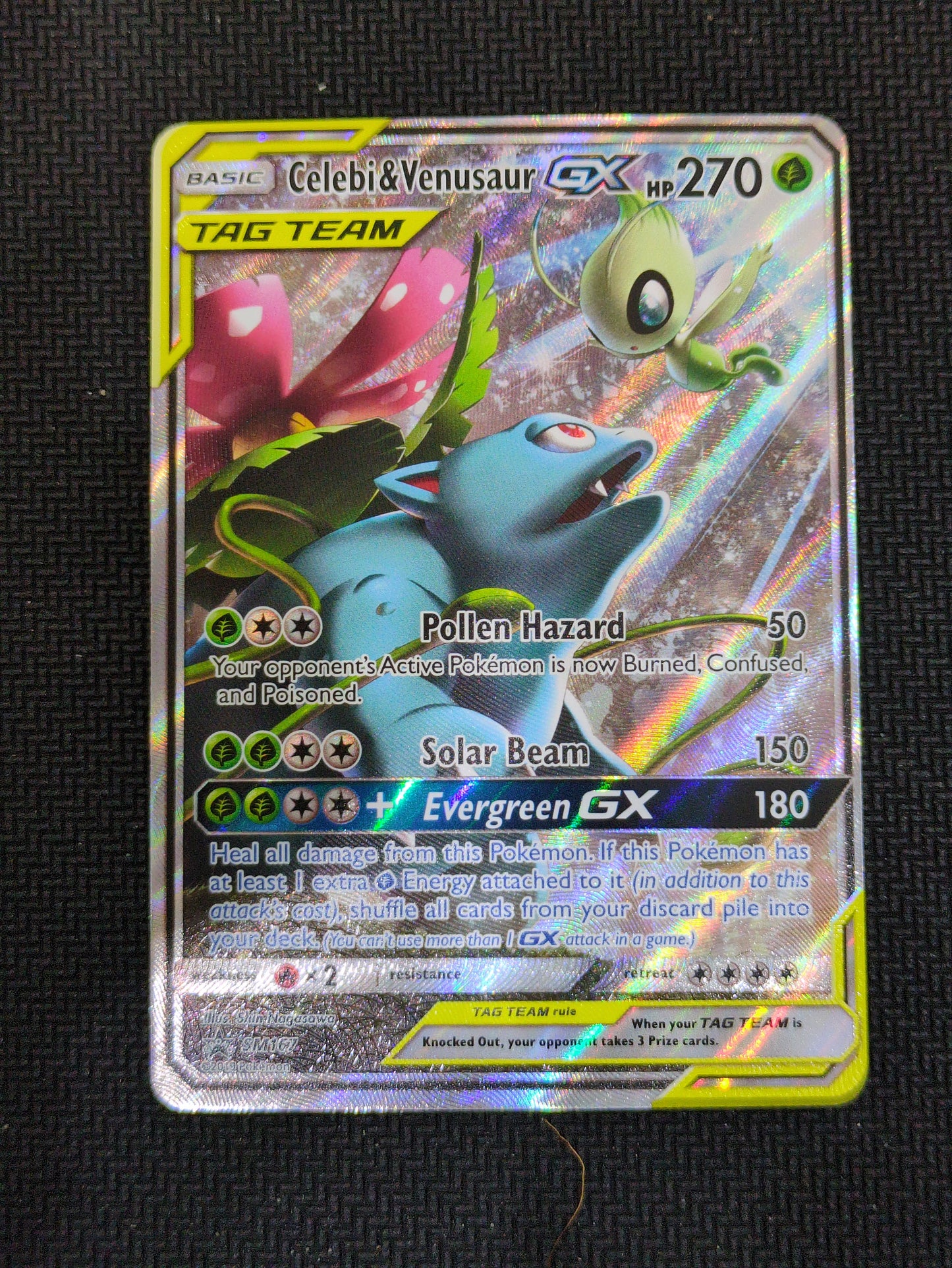 #SM167 Celebi & Venusaur GX SM Promos (DMG)