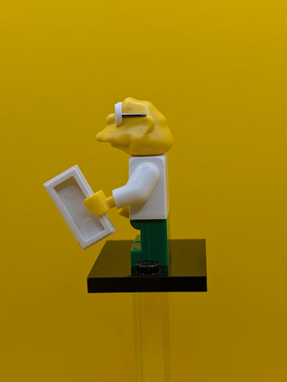 Hans Moleman colsim2-10 The Simpsons, Series 2 (Complete Set with Stand and Accessories) Cmf Lego Minifigure