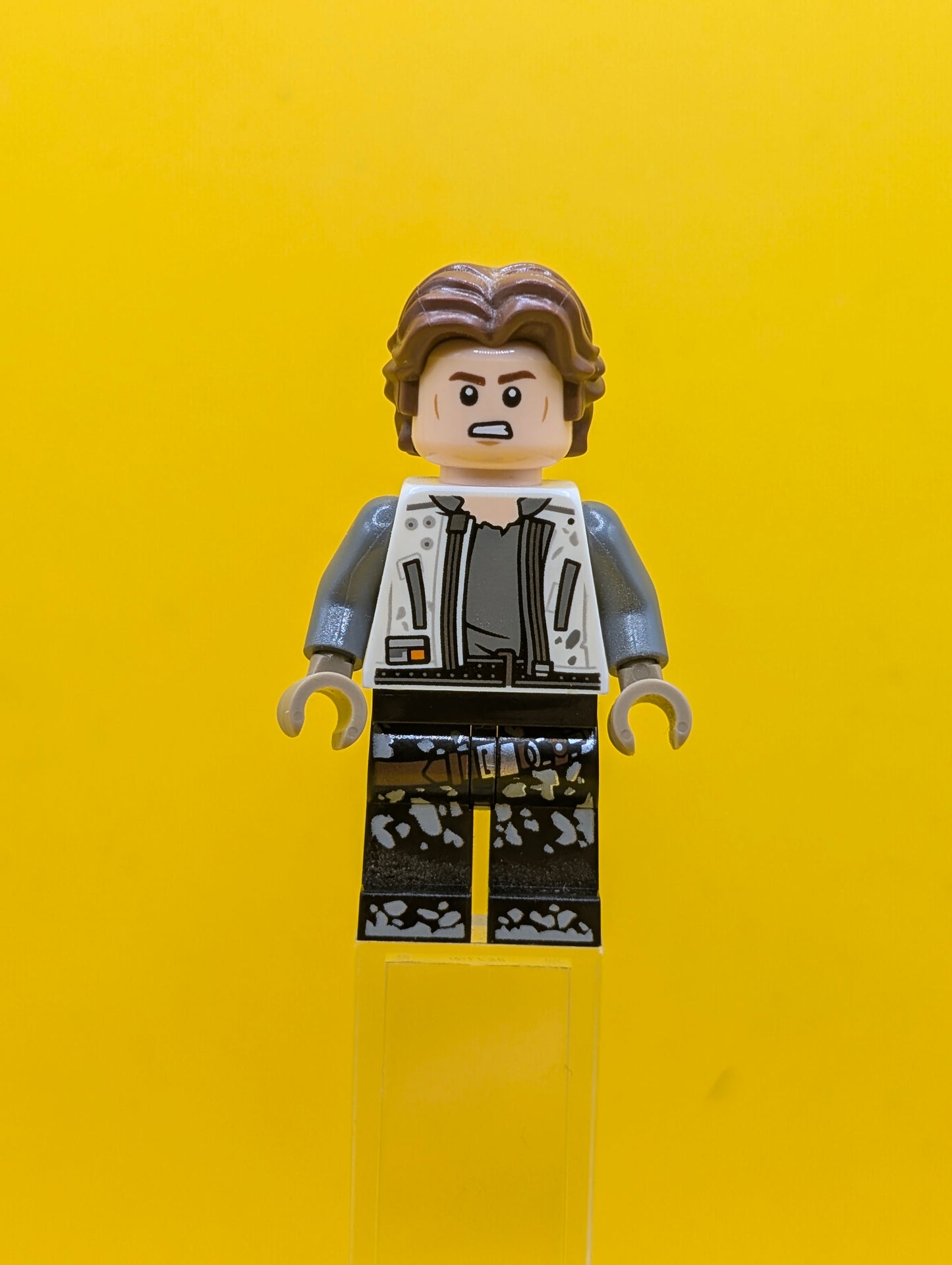 Han Solo sw0915 White Jacket, Black Legs with Dirt Stains Star Wars Lego Minifigure