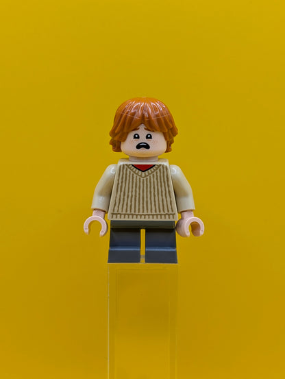 Ron Weasley hp482 Tan Sweater Harry Potter Lego Minifigure