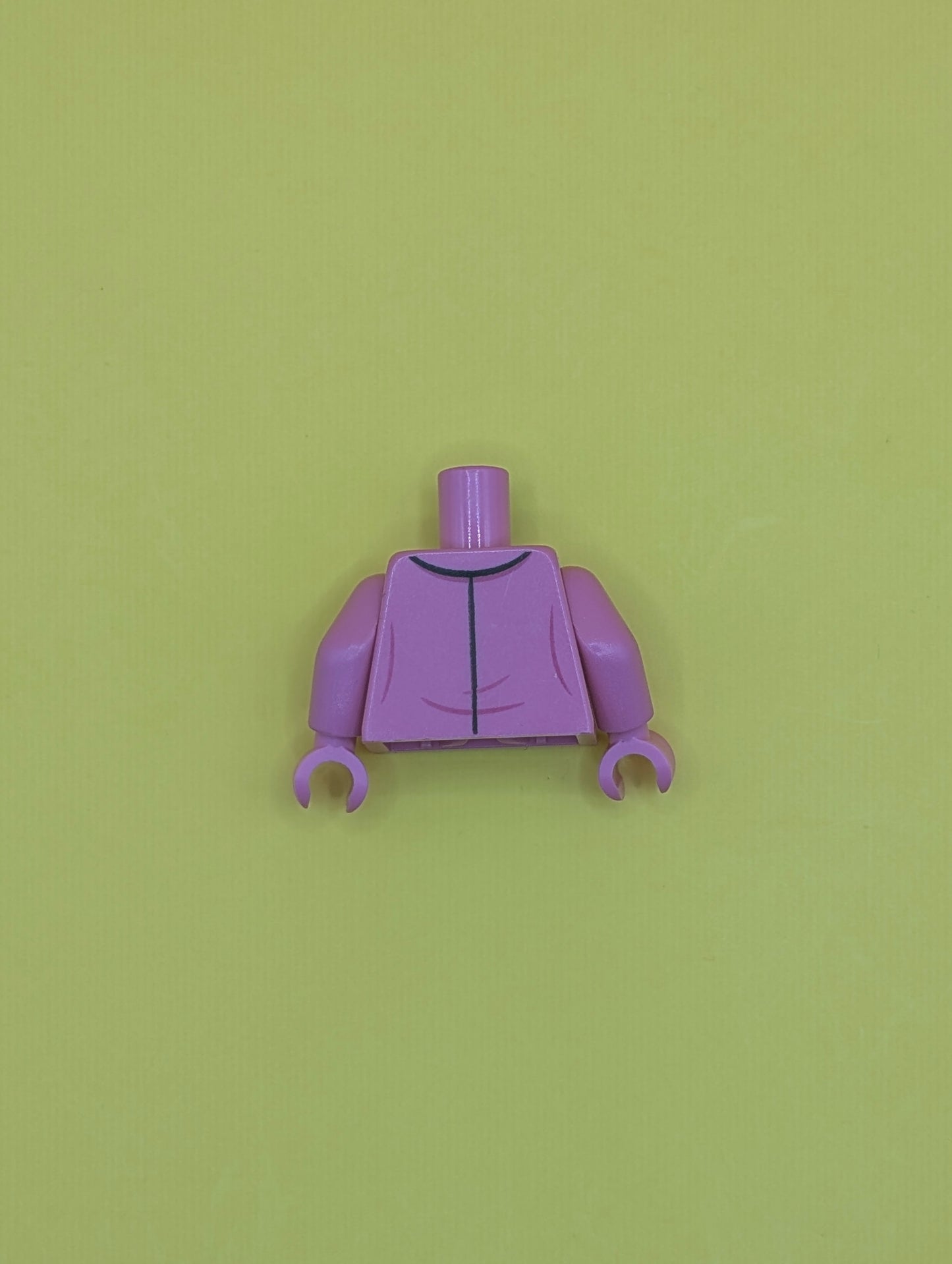 Torso Batman Suit Jacket with Vest, Light Bluish Gray Shirt with Collar and Black Tie Pattern / Dark Pink Arms / Dark Pink Hands 973pb4276c01 Lego