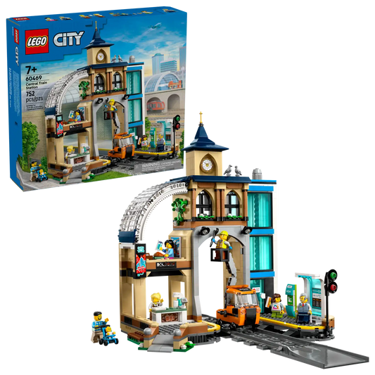 60469 Central Train Station City Lego Set
