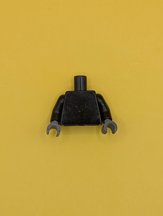 Torso Plain / Black Arms / Dark Bluish Gray Hands 973c045 Lego