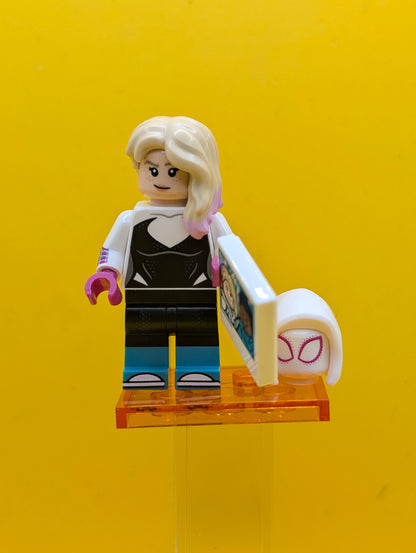Gwen Stacy colspi-4 Spider Gwen Marvel Spider-Man Across The Spider-verse CMF Lego Minifigure