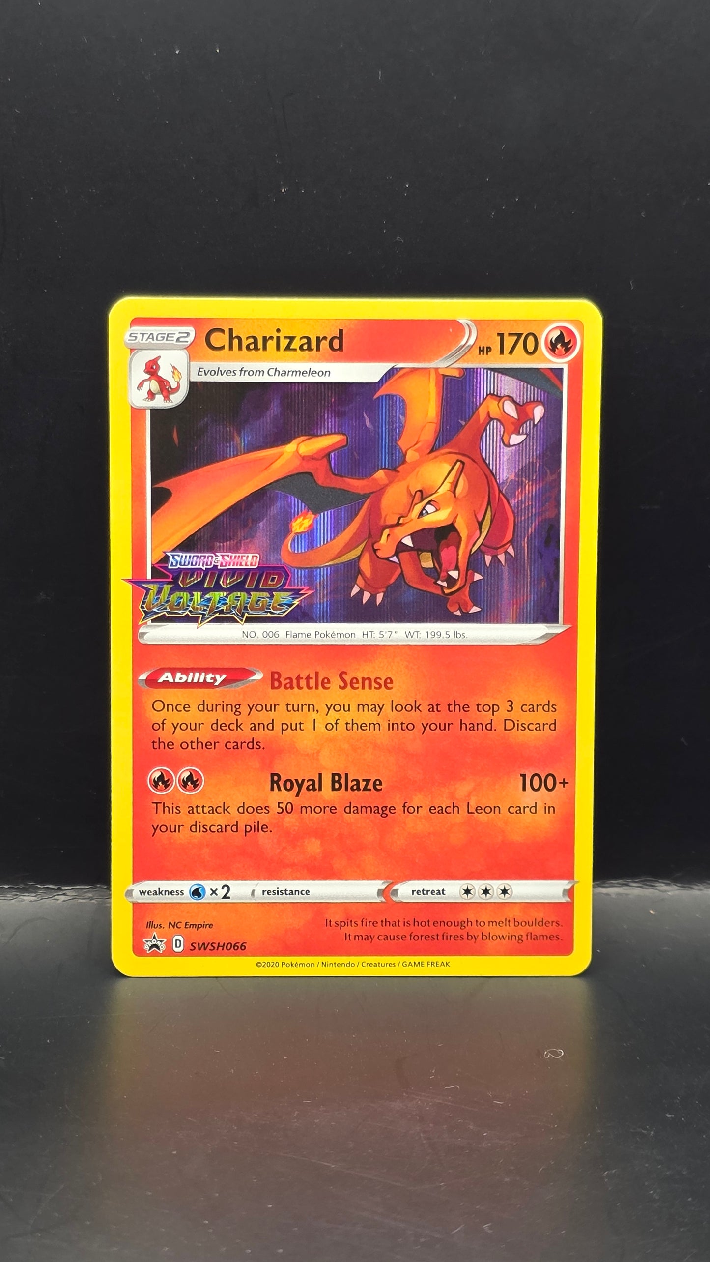 Charizard (Vivid Voltage Stamp) #SWSH066 -Sword and Shield Promo