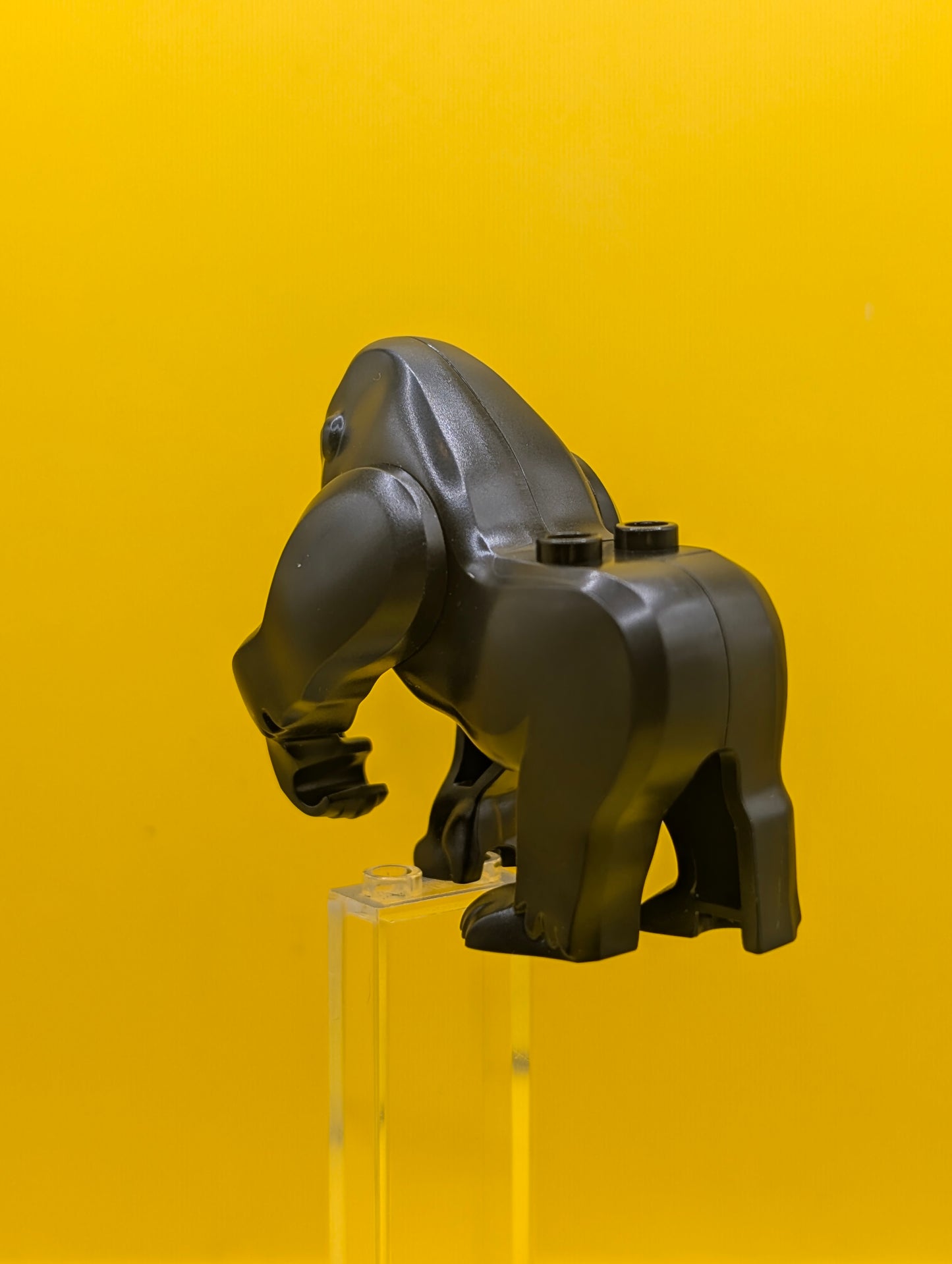 Gorilla gorilla01 with 2 Studs on Back with Dark Bluish Gray Face Pattern City Lego Minifigure