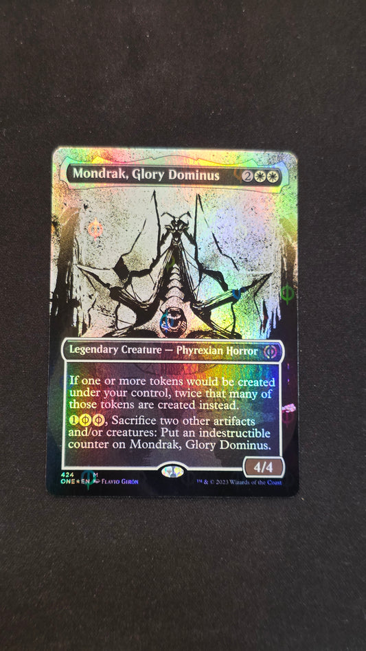 Mondrak, Glory Dominus (Borderless) (Step-and-Complete Foil)