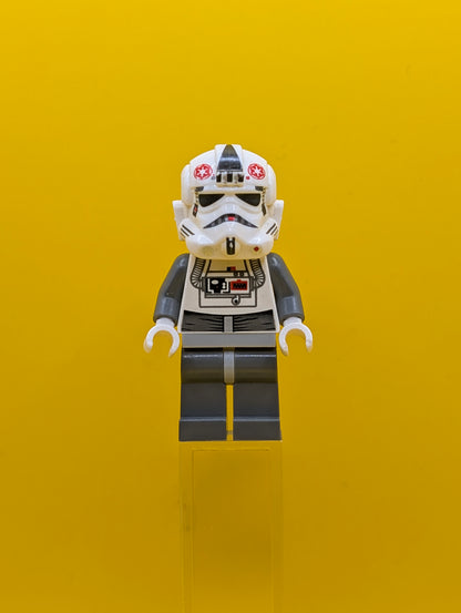AT-AT Driver sw0262 Red Imperial Logo, Bluish Grays, Black Head, Stormtrooper Type 2 Helmet Star Wars Lego Minifigure