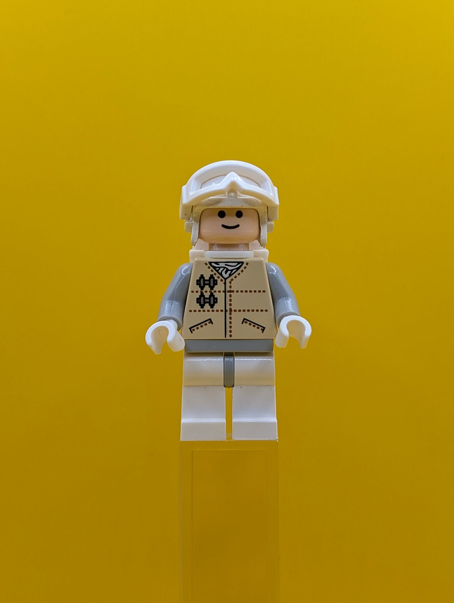 Hoth Rebel sw0252 Light Nougat Head, White Visor Snow Goggles Star Wars Lego Minifigure