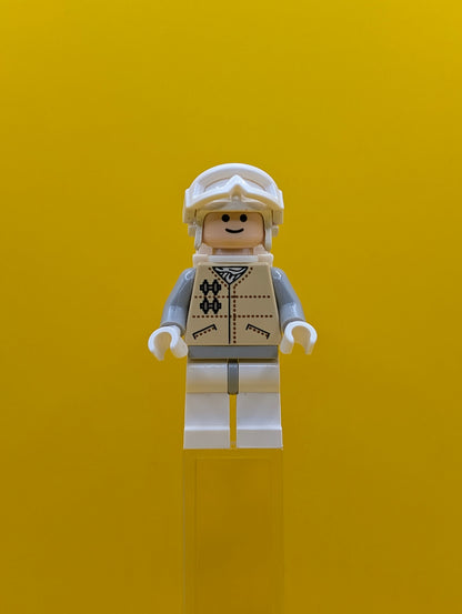 Hoth Rebel sw0252 Light Nougat Head, White Visor Snow Goggles Star Wars Lego Minifigure