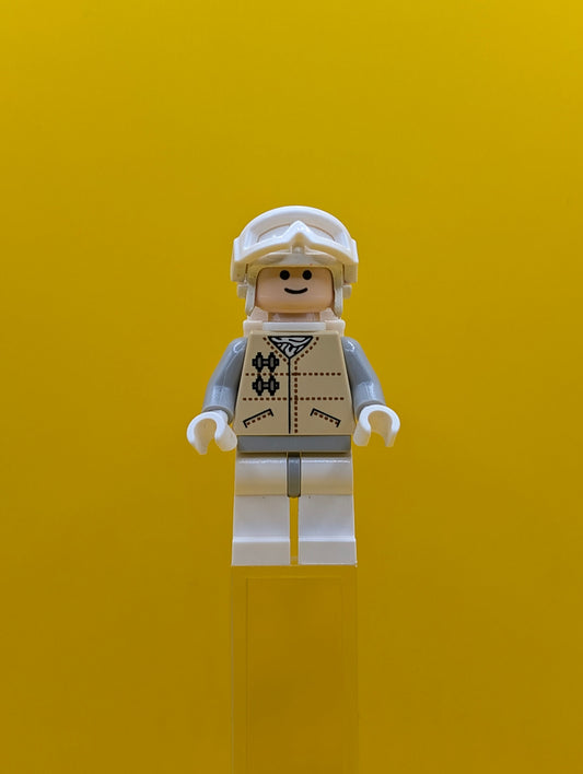 Hoth Rebel sw0252 Light Nougat Head, White Visor Snow Goggles Star Wars Lego Minifigure