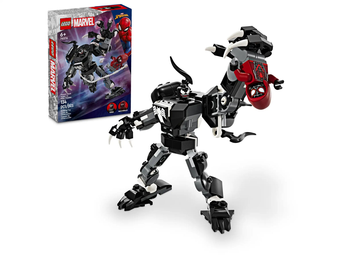 76276 Venom Mech Armor vs. Miles Morales Marvel Lego Set
