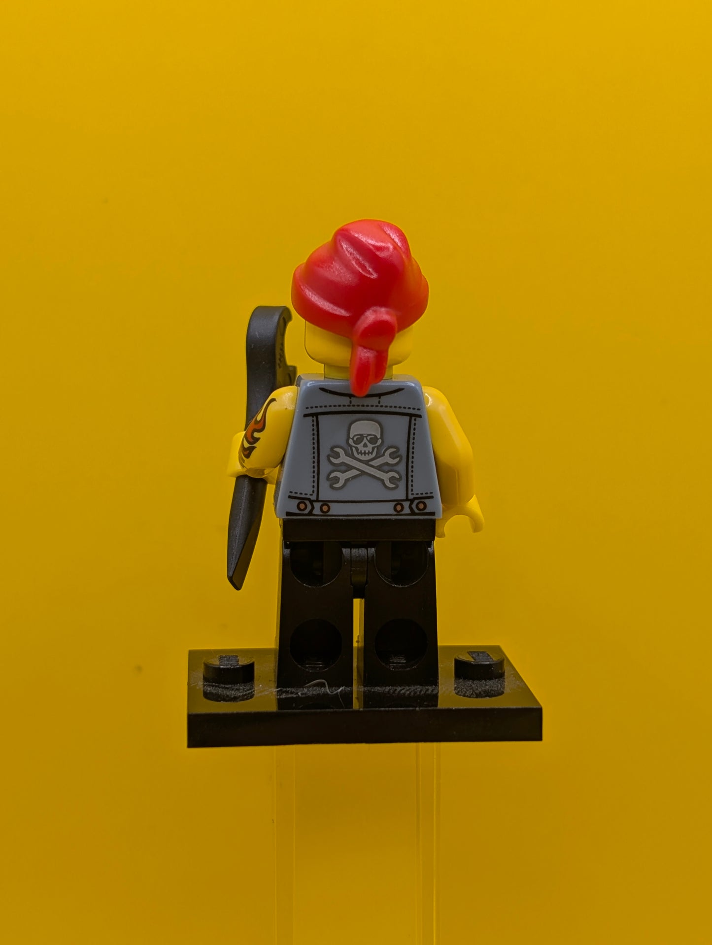 Motorcycle Mechanic col10-16 Series 10 (Complete Set with Stand and Accessories) Cmf Lego Minifigure