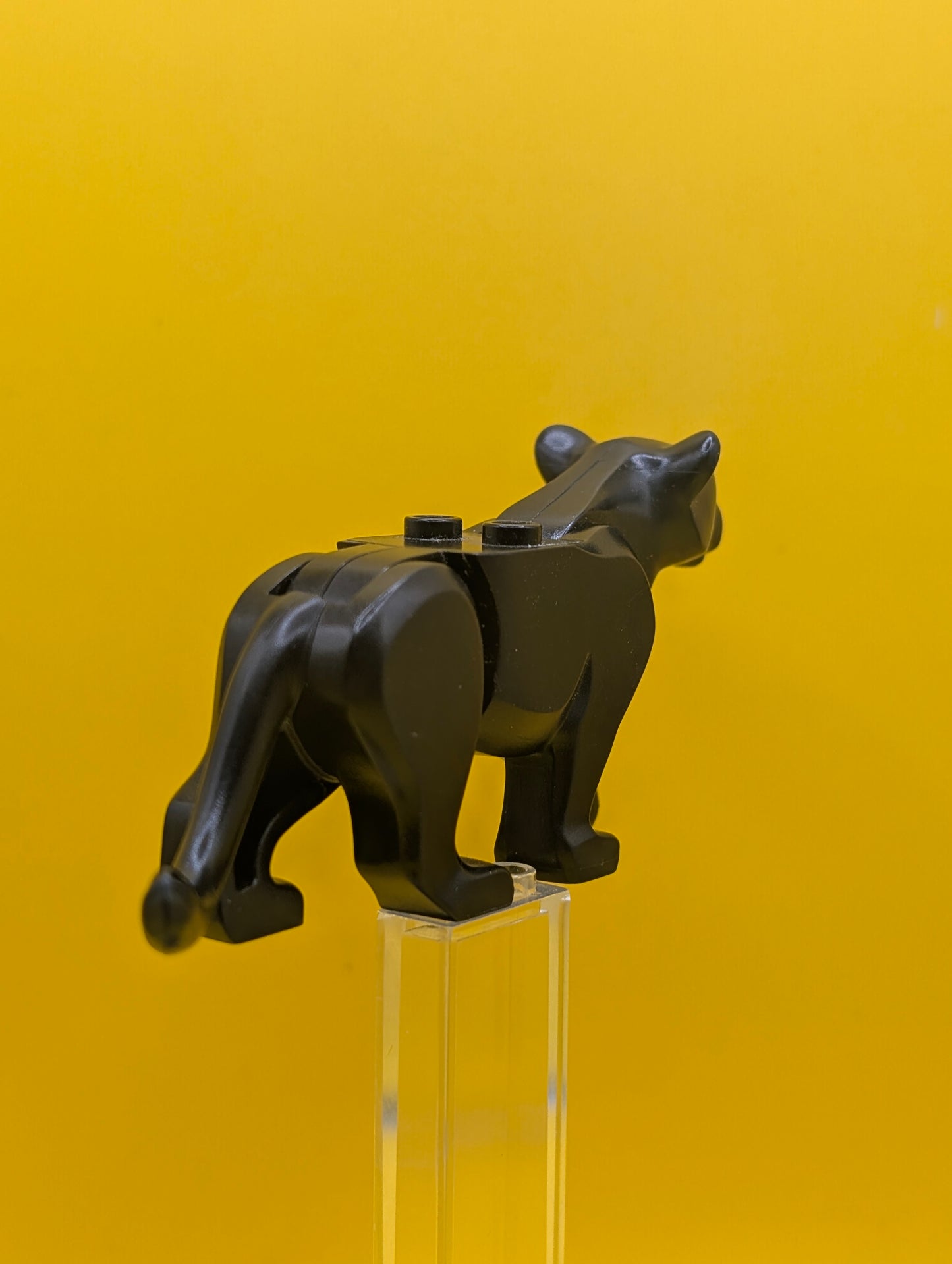 Panther bb0787c01pb01 with Lime Eyes and Dark Bluish Gray Nose Pattern City Lego Minifigure