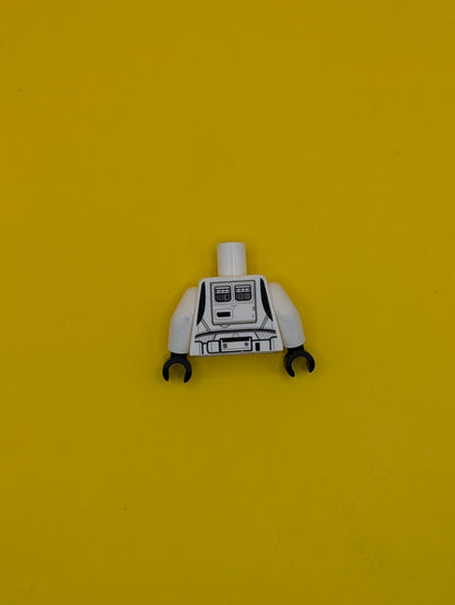 Torso SW Imperial Patrol Trooper Armor Pattern / White Arms / Black Hands 973pb3091c01 Lego