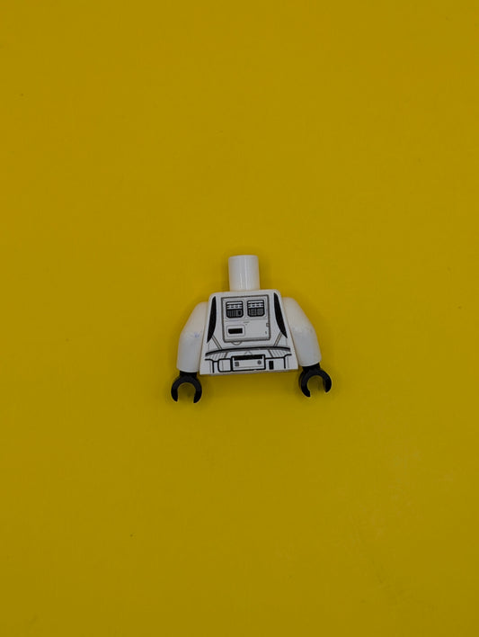 Torso SW Imperial Patrol Trooper Armor Pattern / White Arms / Black Hands 973pb3091c01 Lego