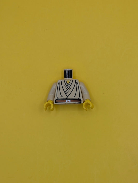 Torso SW Layered Shirt, Brown Belt Pattern / Tan Arms / Yellow Hands 973px58c01 Lego