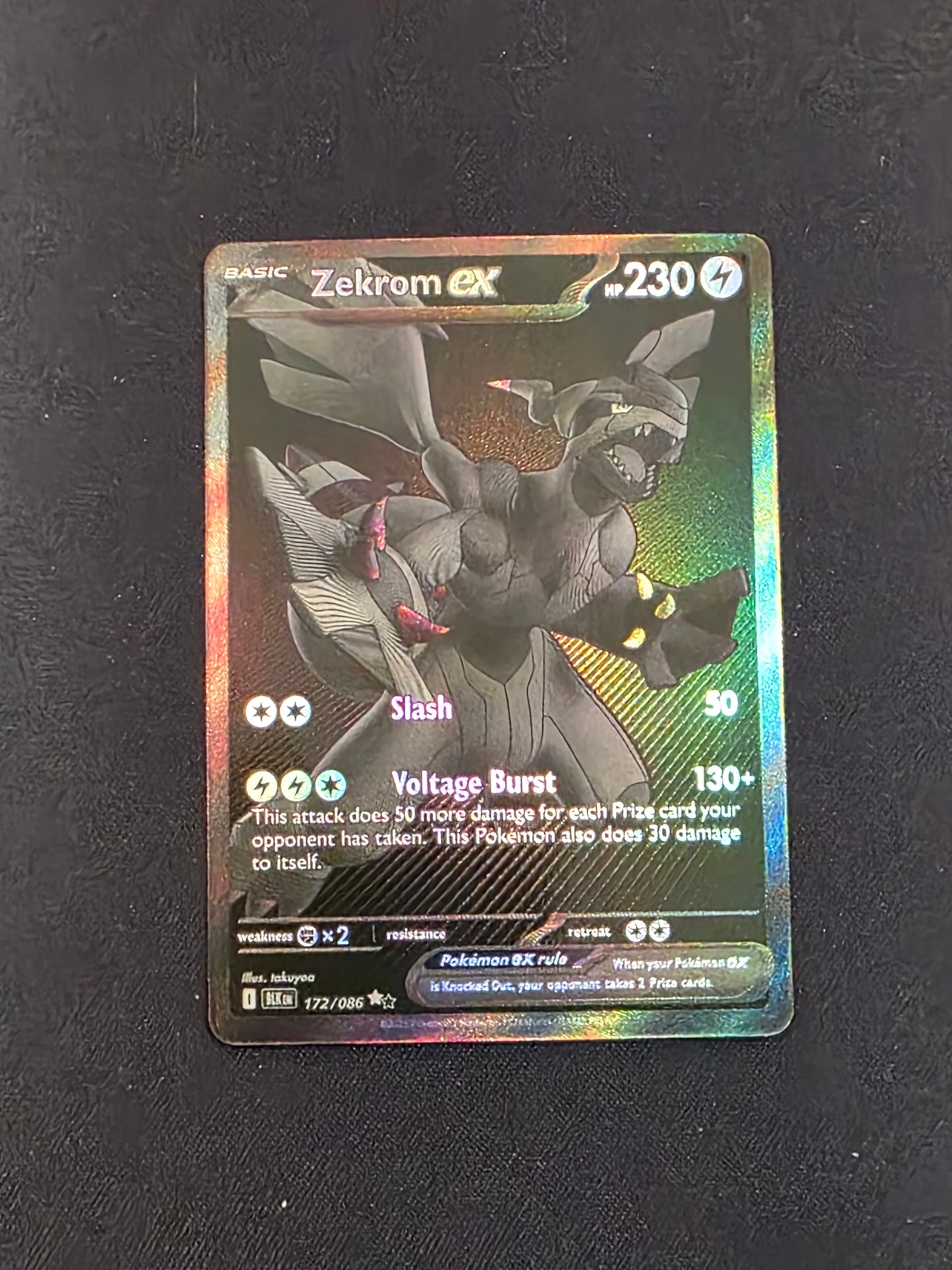 Zekrom Ex 172/086 Black Bolt