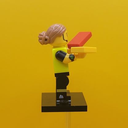 Football Referee col24-1 CMF Series 24 Minifigure Lego (Complete Set, with stand and accessories)