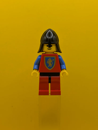 Crusader Lion cas120 Red Legs with Black Hips, Black Neck-Protector Castle Lego Minifigure