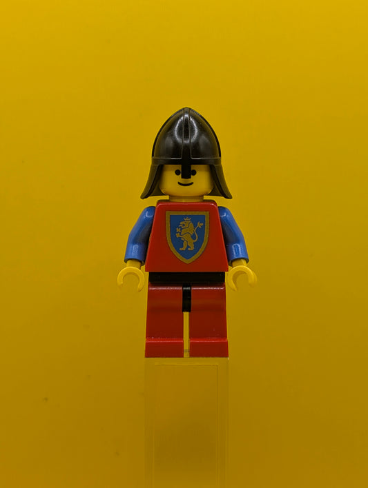 Crusader Lion cas120 Red Legs with Black Hips, Black Neck-Protector Castle Lego Minifigure
