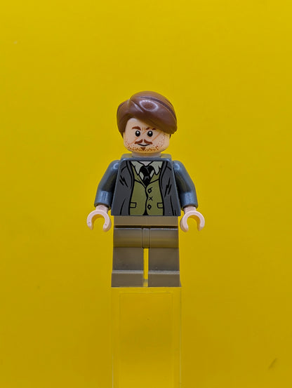 Professor Remus Lupin  hp157 Dark Bluish Gray Jacket, Olive Green Vest Harry Potter Lego Minifigure