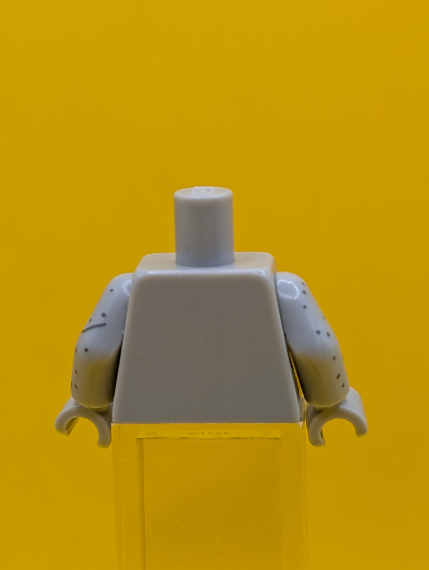 973pb2117c01 Torso Bare Chest with Crack and Speckled Stone Pattern / Light Bluish Gray Arms with Speckled Stone Pattern / Light Bluish Gray Hands Lego