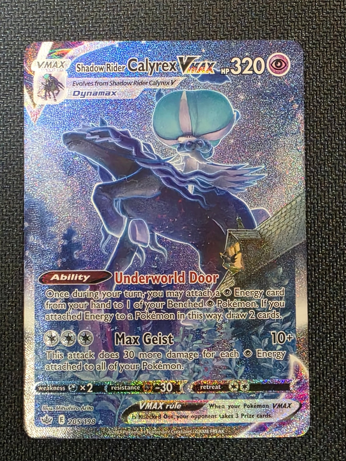 Shadow Rider Calyrex Vmax #205/198 Chilling Reign