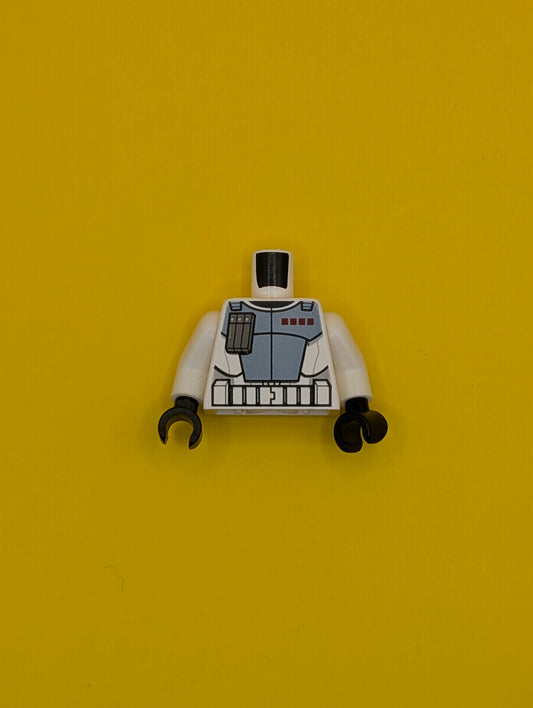 Torso SW Armor ARC Trooper (Clone Wars) Pattern / White Arms / Black Hands 973pb1051c01 Lego