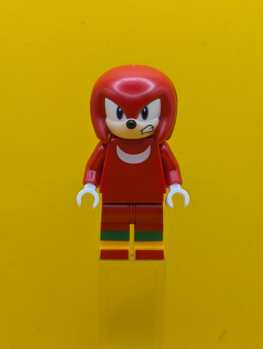 Knuckles son021 Scowl Sonic The Hedgehog Lego Minifigure