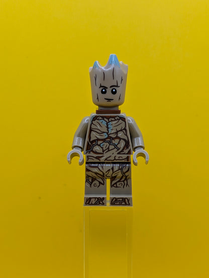 Groot sh0836 Teen Groot - Dark Tan with Neck Bracket Marvel Lego Minifigure