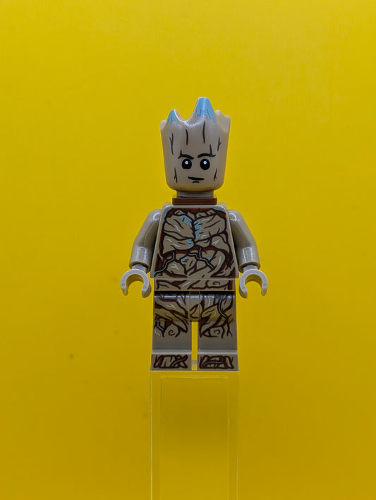 Groot sh0836 Teen Groot - Dark Tan with Neck Bracket Marvel Lego Minifigure