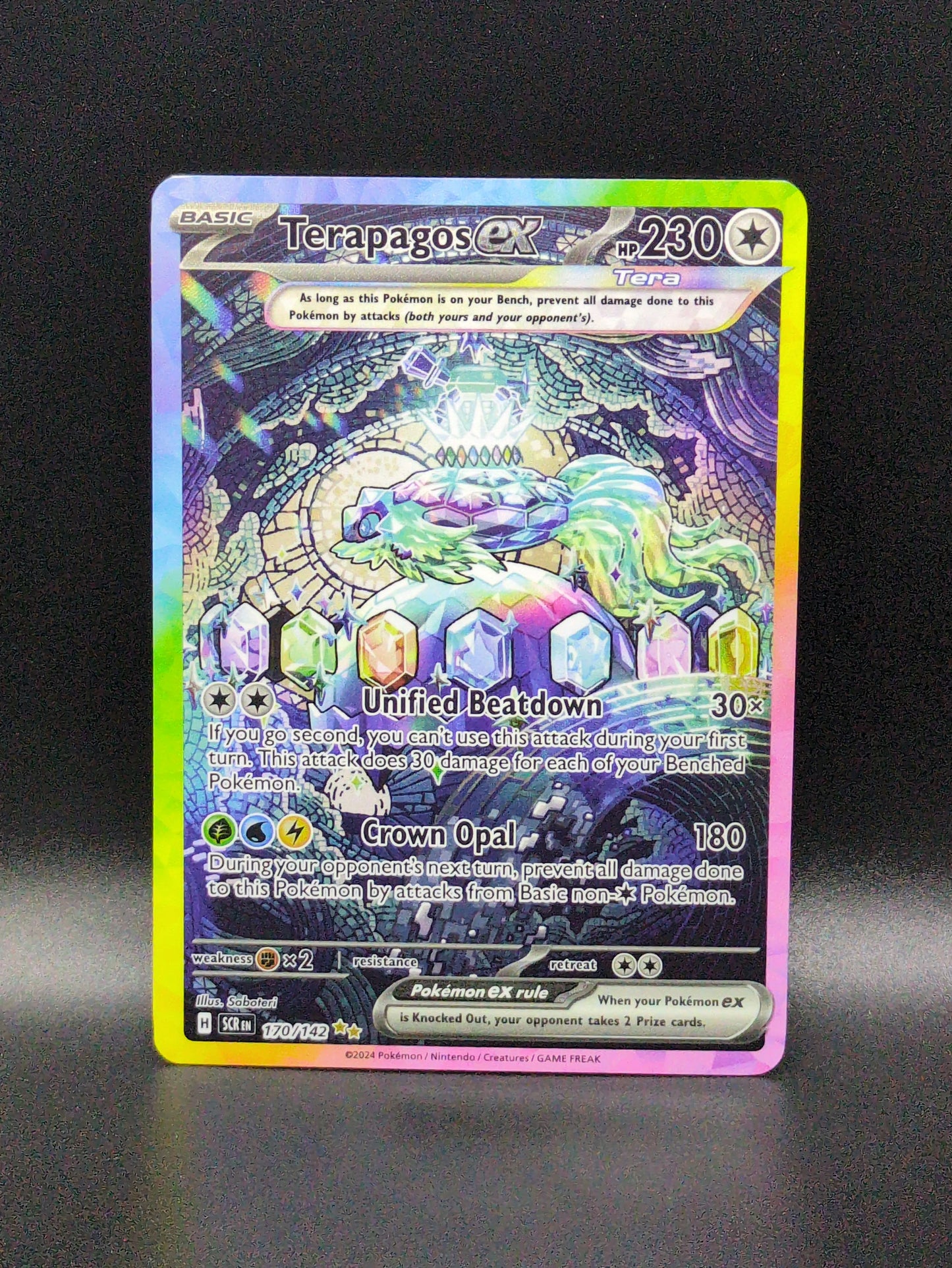 #170/142 Terapagos ex Special Illustration Rare Stellar Crown