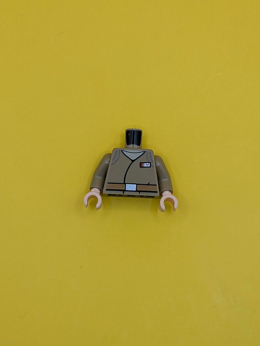 Torso SW Jacket with Resistance Army Major Rank Badge and Medium Nougat Belt Pattern / Dark Tan Arms / Light Nougat Hands 973pb2866c01 Lego