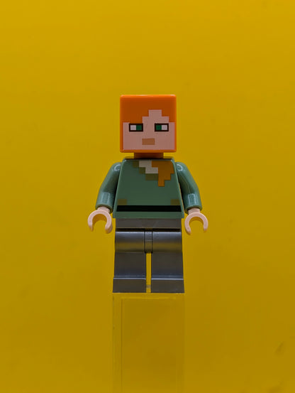 Alex min026 Flat Silver Legs Minecraft Lego Minifigure