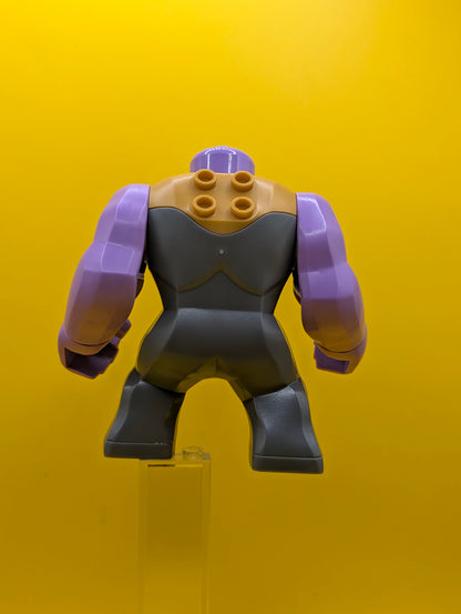 Thanos sh0896 Large Figure, Dark Bluish Gray Outfit with Gold Armor, Printed Legs, Angry Marvel Lego Minifigure