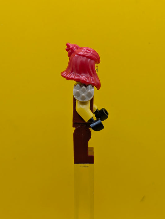 Wyldfyre njo0872 Dark Red Tunic, Shoulder Armor Ninjago Lego Minifigure