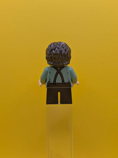 Frodo Baggins lor002 Sand Green Shirt Lord of The Rings Lego Minifigure (Cracked)