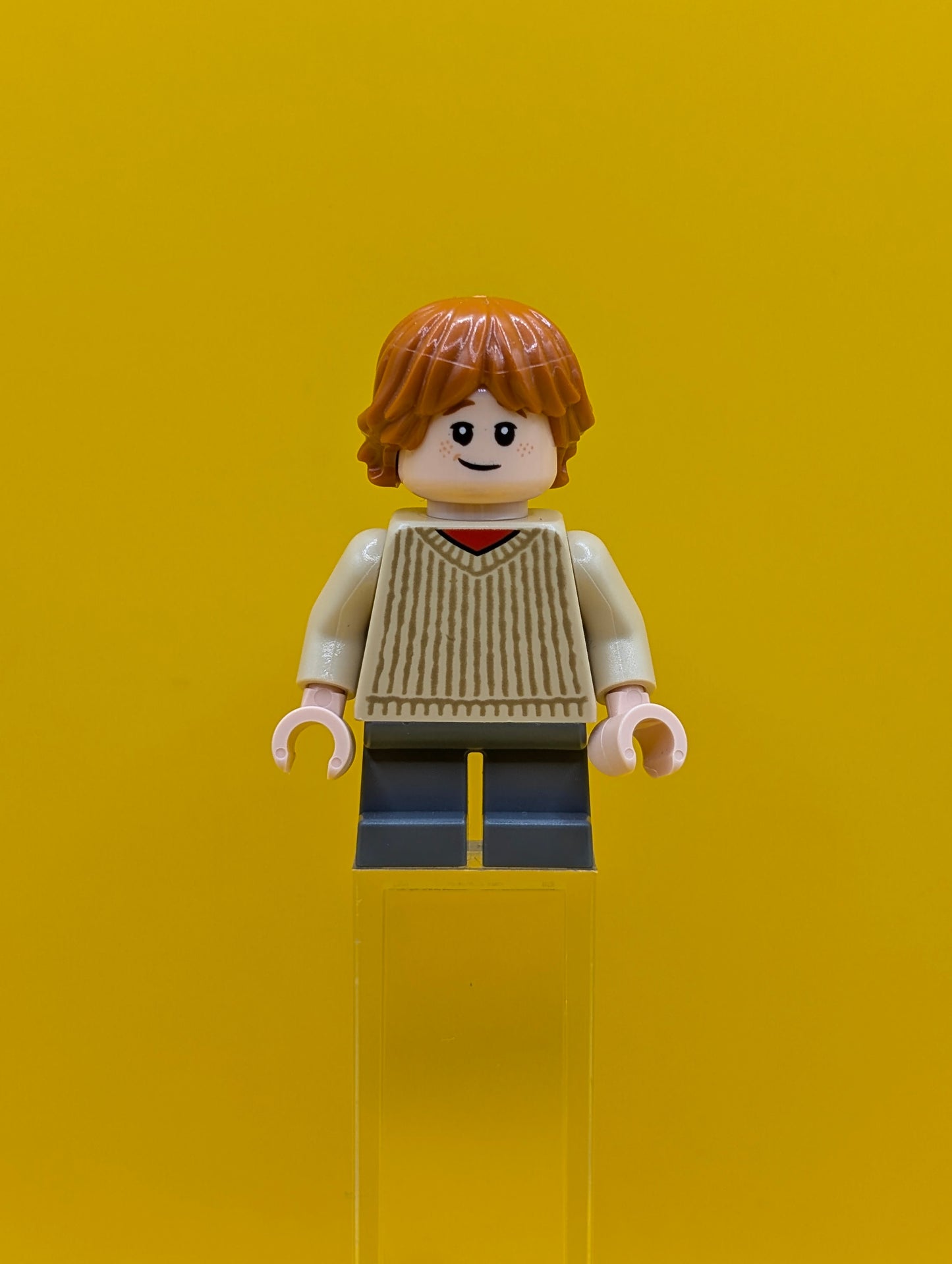 Ron Weasley hp482 Tan Sweater Harry Potter Lego Minifigure