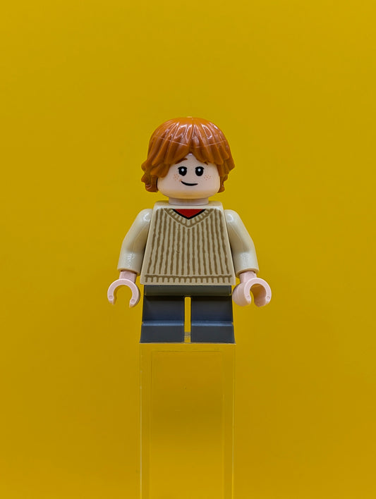 Ron Weasley hp482 Tan Sweater Harry Potter Lego Minifigure