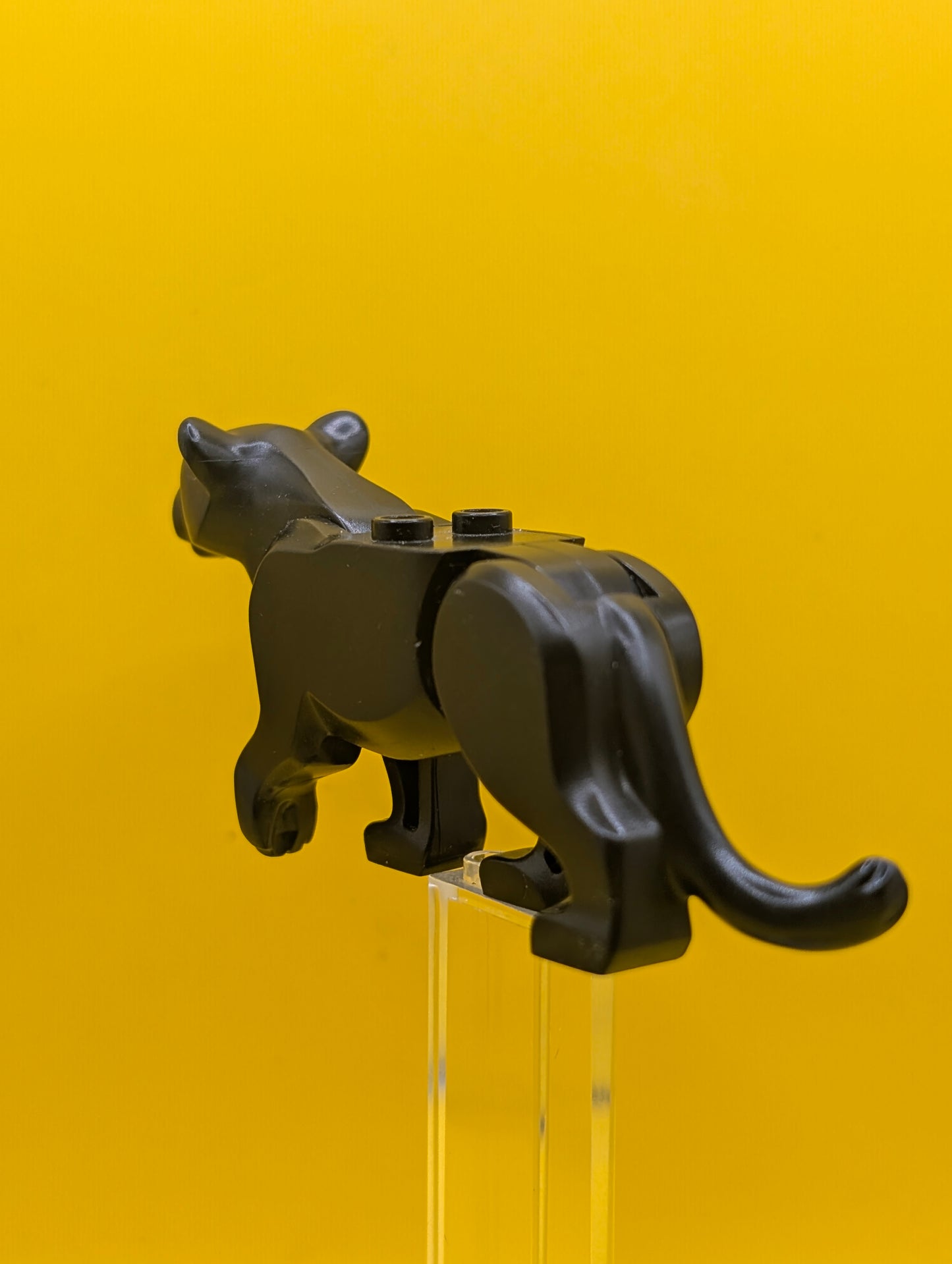 Panther bb0787c01pb01 with Lime Eyes and Dark Bluish Gray Nose Pattern City Lego Minifigure