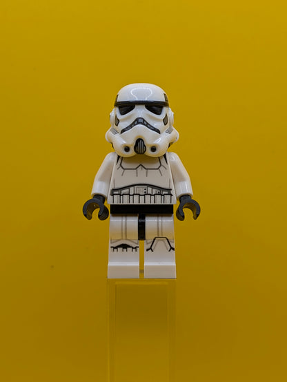 Imperial Stormtrooper sw1168 Female, Dual Molded Helmet with Light Bluish Gray Panels on Back, Light Nougat Head, Angry Smile Star Wars Lego Minifigure