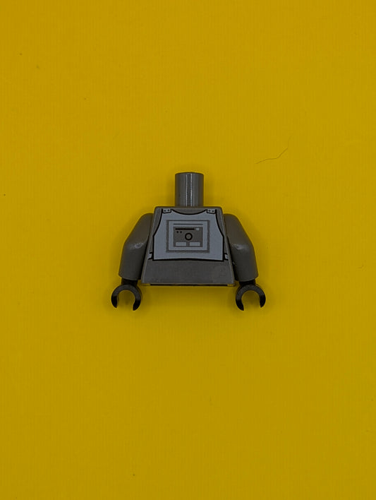 Torso SW Imperial Officer 3 Pattern (Hoth) / Dark Bluish Gray Arms / Black Hands 973pb0625c01 Lego