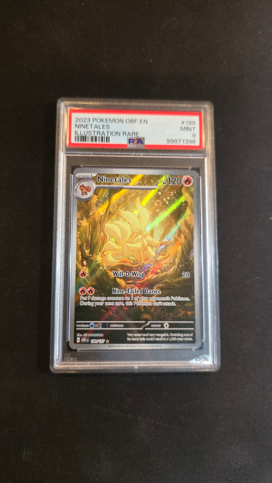 #199/197 Ninetales PSA 9 -Obsidian Flames