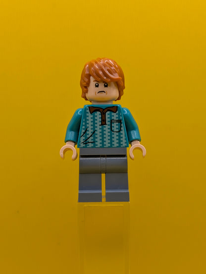 Ron Weasley hp231 Dark Turquoise Polo Shirt Harry Potter Lego Minifigure