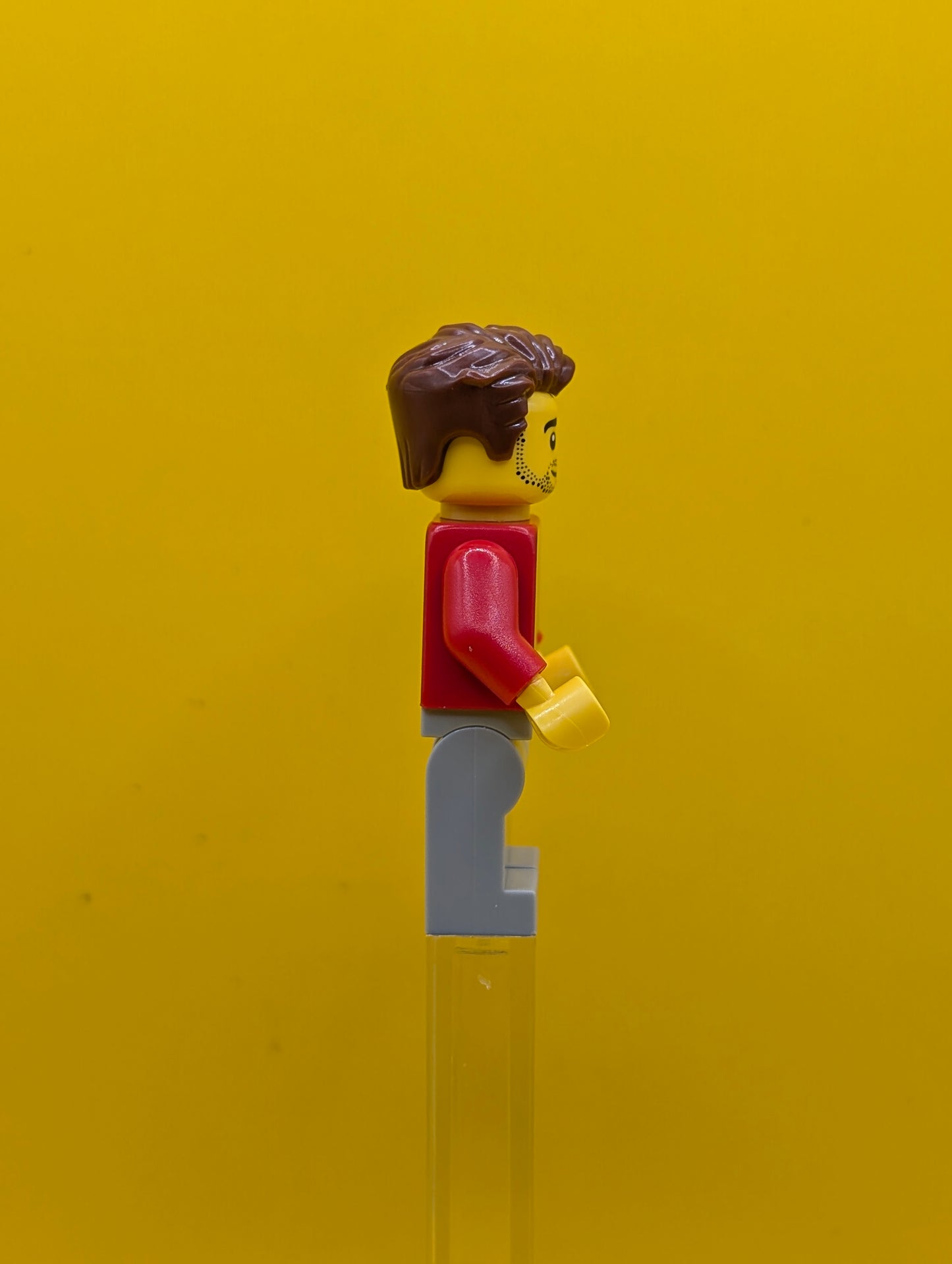 Rob the Fan Designer idea226 Red Plaid Flannel Shirt, Light Bluish Gray Legs Idea Lego Minifigure