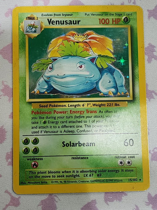 #015/102* Venusaur Base Set