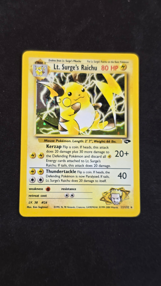 Lt. Surge's Raichu #11/132 -Gym Challenge