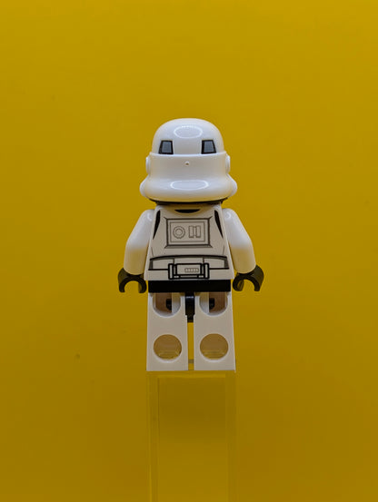 Imperial Stormtrooper sw1168 Female, Dual Molded Helmet with Light Bluish Gray Panels on Back, Light Nougat Head, Angry Smile Star Wars Lego Minifigure