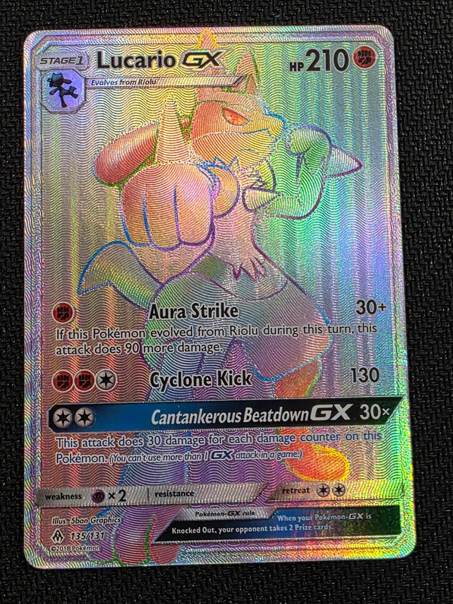 Lucario GX #135/131 SM - Forbidden Light